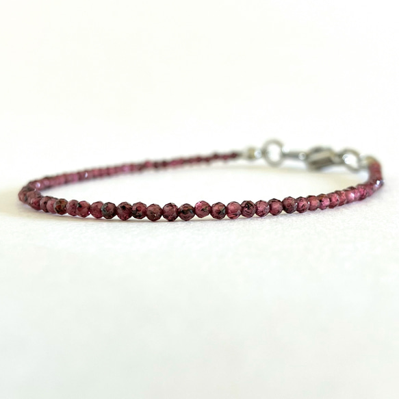 ガーネット 16cm ブレスレット 2枚目の画像