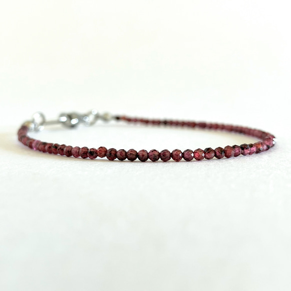 ガーネット 16cm ブレスレット 7枚目の画像