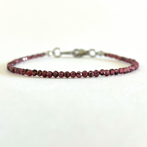 ガーネット 16cm ブレスレット 1枚目の画像