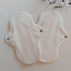 【布ナプキン】無添加ネル&ガーゼ レトロなねこ柄 23cm 2枚セット 4枚目の画像