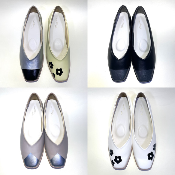 ◆新発売記念・先着10点までSALE◆ 超軽量・ぺたんこ・楽ちん♪フラット撥水パンプス 22.0cm〜26.0cm 1枚目の画像