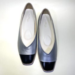 ◆新発売記念・先着10点までSALE◆ 超軽量・ぺたんこ・楽ちん♪フラット撥水パンプス 22.0cm〜26.0cm 2枚目の画像