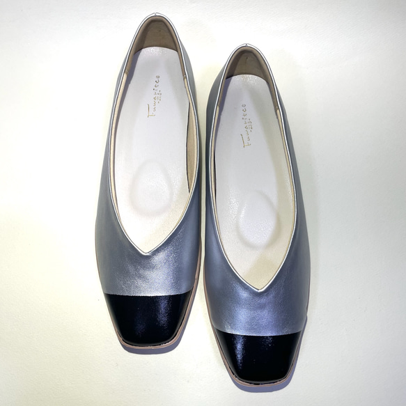 ◆新発売記念・先着10点までSALE◆ 超軽量・ぺたんこ・楽ちん♪フラット撥水パンプス 22.0cm〜26.0cm 2枚目の画像