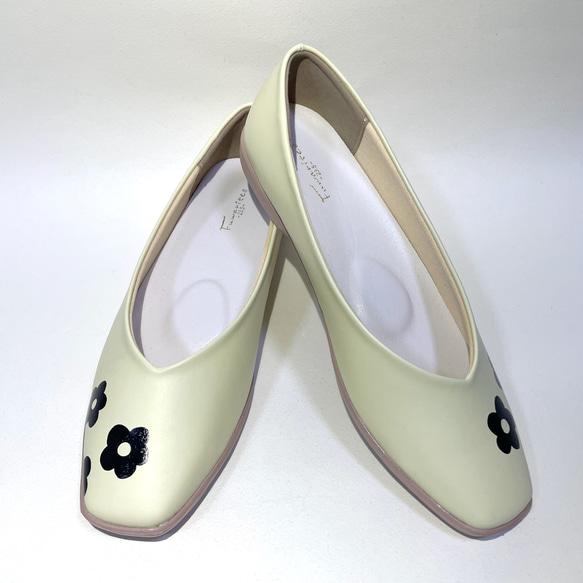 ◆新発売記念・先着10点までSALE◆ 超軽量・ぺたんこ・楽ちん♪フラット撥水パンプス 22.0cm〜26.0cm 5枚目の画像