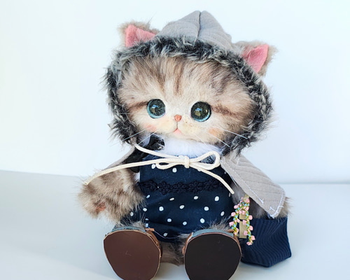 アートドール 作家 ぬいぐるみ 猫 セット ハンドメイド 国内 アーティスト 265f7d8b119b8a0f5fb536363bb4e9
