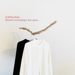 80ｃｍサイズのシンプルな流木のハンガーラック 衣装掛け ハンギング 吊り下げ N14 2枚目の画像