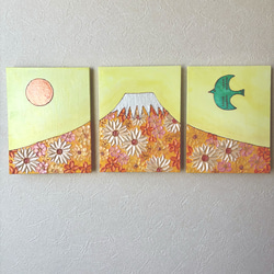 テクスチャーアート 眠る天使の絵 F3サイズ アクリル画 原画 癒しの
