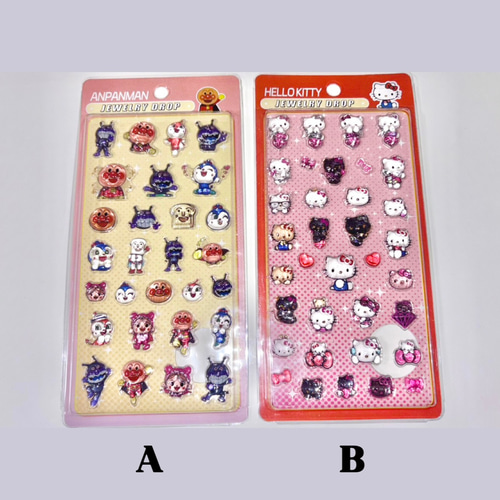 アンパンマン ジュエリードロップ & サンリオ3Dステッカー SALE】アンパンマン サンリオ ぷっくり ジュエリードロップ 硬い樹脂