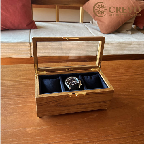 ☆新商品☆ 木製 鍵付ウォッチケース3本用【WATCHcase-3-lock series