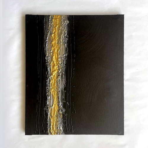金とベージュの現代アート｜絵画　抽象画　テクスチャ―アート　北欧　壁掛け　パネル 金の海の立体絵画 テクスチャ―アート 絵画 現代アート 抽象画 壁掛け
