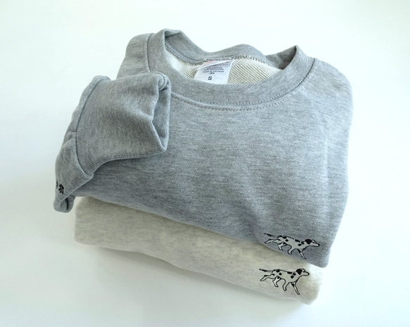 雙色刺繡 9.7 盎司衛衣 <達爾馬提亞犬> 第5張的照片