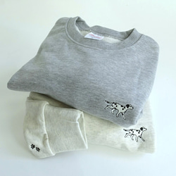 雙色刺繡 9.7 盎司衛衣 <達爾馬提亞犬> 第2張的照片