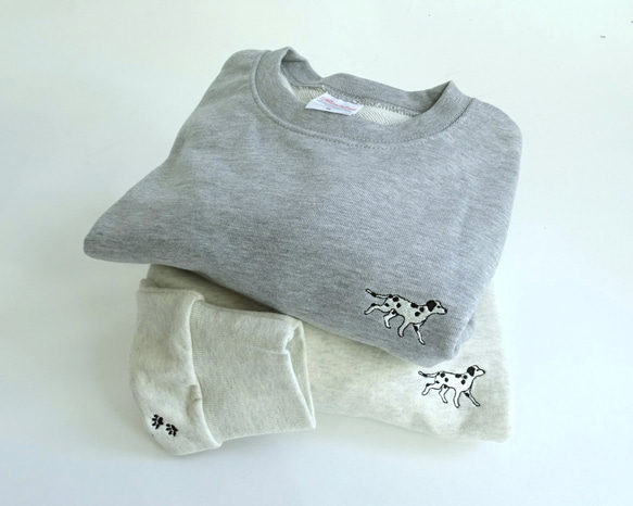 雙色刺繡 9.7 盎司衛衣 <達爾馬提亞犬> 第2張的照片