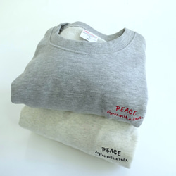 雙色刺繡 9.7 盎司衛衣＜和平＞ 第2張的照片