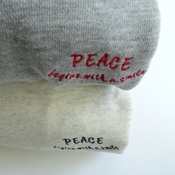 雙色刺繡 9.7 盎司衛衣＜和平＞ 第4張的照片