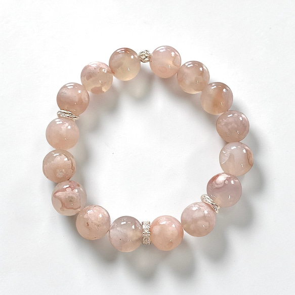 ☆一点物《灰霜桜瑪瑙》チェリーブロッサムアゲート 桜瑪瑙 天然石