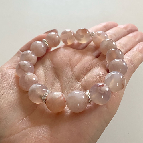 ☆一点物《灰霜桜瑪瑙》チェリーブロッサムアゲート 桜瑪瑙 天然石