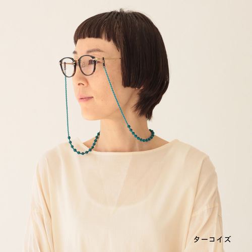 新色【軽いグラスコード】刺繍職人が作るメガネチェーン おしゃれ
