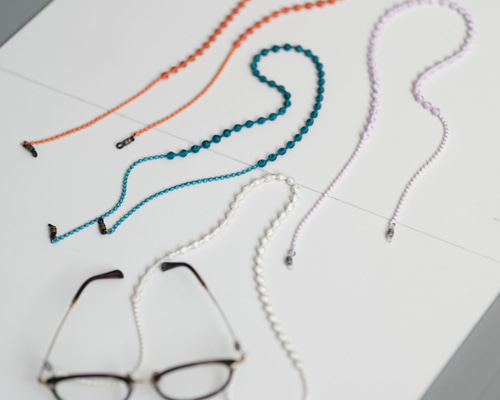新色【軽いグラスコード】刺繍職人が作るメガネチェーン おしゃれ