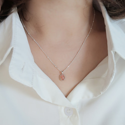 925純銀 澄月光石 細麻花邊 爪鑲 項鍊 (2種鍊型可選) 免費送禮包裝 第14張的照片