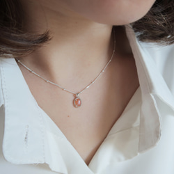 925純銀 澄月光石 細麻花邊 爪鑲 項鍊 (2種鍊型可選) 免費送禮包裝 第12張的照片