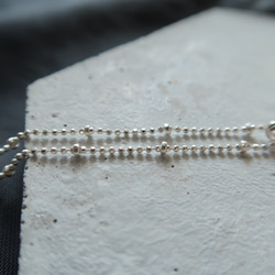 925純銀 澄月光石 細麻花邊 爪鑲 項鍊 (2種鍊型可選) 免費送禮包裝 第4張的照片