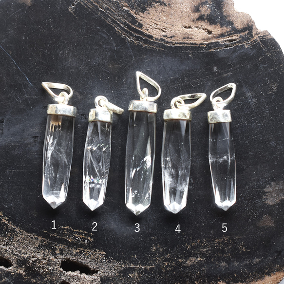 春季新品【可選】高透明度喜馬拉雅水晶大號擺錘醫用不銹鋼項鍊 第4張的照片