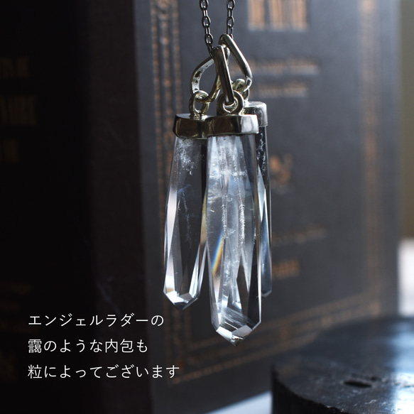 春季新品【可選】高透明度喜馬拉雅水晶大號擺錘醫用不銹鋼項鍊 第8張的照片