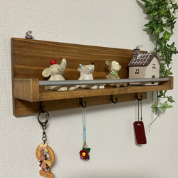 ウォールシェルフ（壁掛け棚）ヴィンテージ風 壁掛けラック 飾り棚（大
