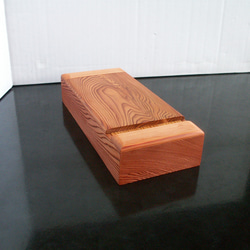 ○屋久杉 無垢 ティッシュケースカバー ティッシュペーパーボックス