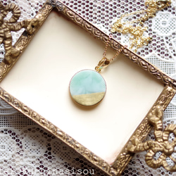 【訂製款】樹脂藝術圓形吊墜（阿波羅聖樹） 第1張的照片