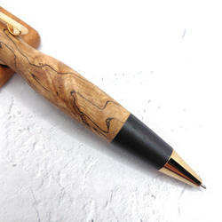 栃と黒檀の木軸ボールペン 8枚目の画像