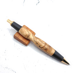 栃と黒檀の木軸ボールペン 3枚目の画像