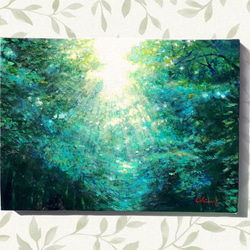 一点物】『 雨音と白い紫陽花 』油絵 F3号 油彩 油画 絵画 インテリア