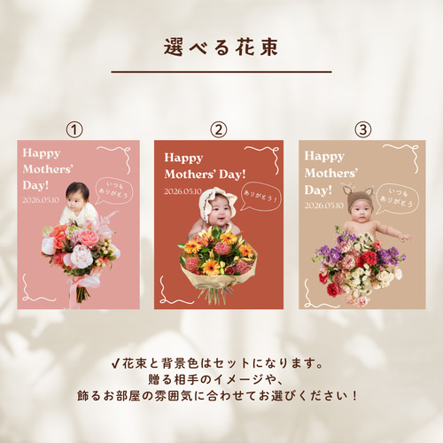 メッセージカード4枚セット〈名入れ可・写真OK〉ポストカード 家族