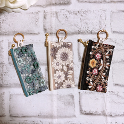 インド刺繍リボン キーホルダー チャーム ハンドメイド タッセル