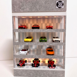 1/24〜1/64展示可・間接照明＆二重壁・ディスプレーBOX