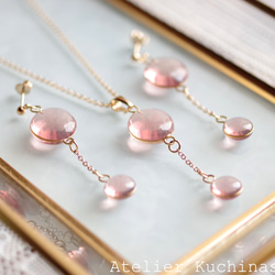 樹脂藝術雙水滴吊墜“天堂綻放” 第9張的照片