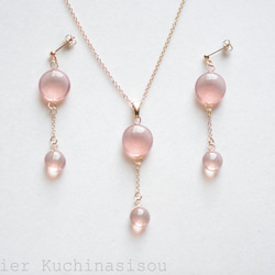 樹脂藝術雙水滴吊墜“天堂綻放” 第8張的照片