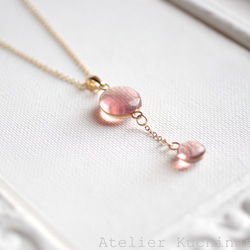 樹脂藝術雙水滴吊墜“天堂綻放” 第7張的照片