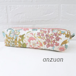 和柄 サクラリボン文様 ペンケース(ピンク) ポーチ anzuan 通販