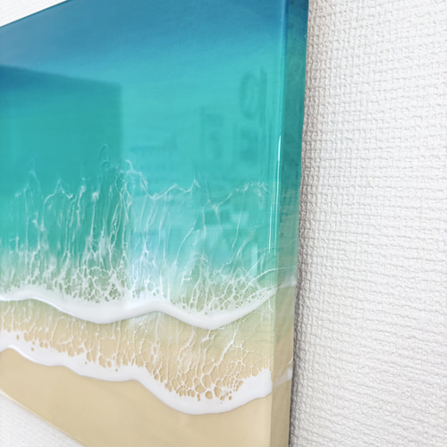 心も身体も整えたい方へ　深呼吸する海　海アート　レジンアート　80×30cm セミオーダー 80cm×30cm 海アート 選べる3つの海 レジンアート 深呼吸