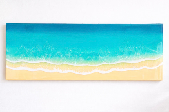 セミオーダー 80cm×30cm 海アート 選べる3つの海 レジンアート 深呼吸