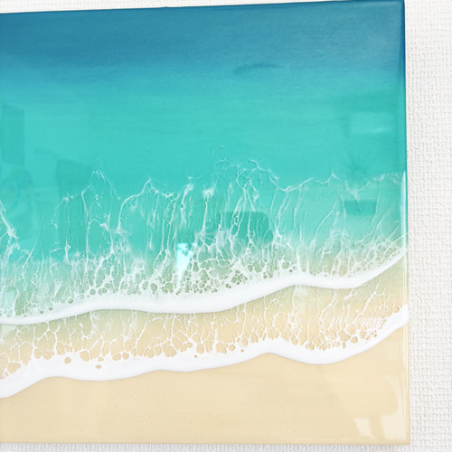 セミオーダー 80cm×30cm 海アート 選べる3つの海 レジンアート 深呼吸