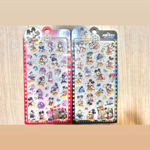 ディズニー ぷっくり 硬い樹脂シール シール・ステッカー mini shop