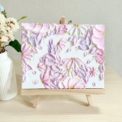 花鏡の波紋」25㎝【初回限定価格】花のテクスチャーアート 玄関