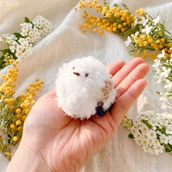 シマエナガ 雪の妖精 オーダー受付【羊毛フェルト】 羊毛フェルト クリ