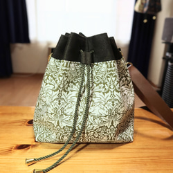 ⚮̈ミナペルホネン jungle relief シプリバッグ 巾着ショルダーバッグ