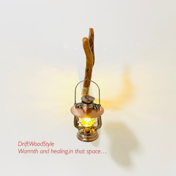 流木インテリア ランプや小物を飾れる天然流木の壁掛けスタンド ランタン 置物 北欧 照明 自然 N29 10枚目の画像