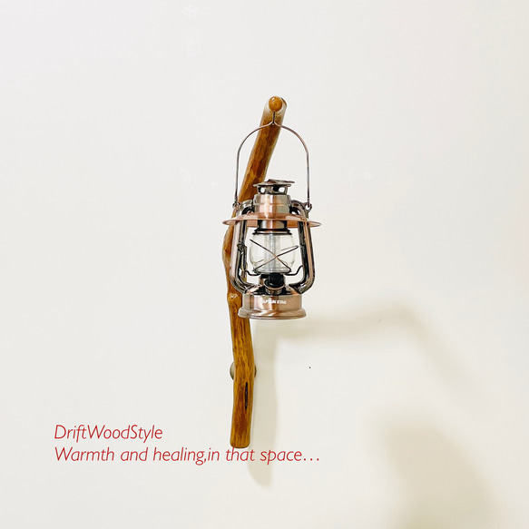 流木インテリア ランプや小物を飾れる天然流木の壁掛けスタンド ランタン 置物 北欧 照明 自然 N30 9枚目の画像